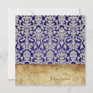 Invitations Vintages + Romantic Mariage damassé