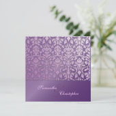 Invitations Vintages + Romantic Mariage damassé (Debout devant)