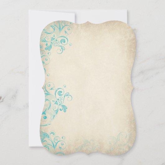 Invitations vintages rustiques de mariage de (Dos)