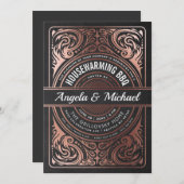 Invitations vintages suprêmes de pendaison de (Devant / Derrière)