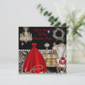 INVITATIONS vintages SUR LE NOËL GLAMOR (Debout devant)