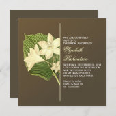 Invitations vintages sur mesure pour la douche nup (Devant / Derrière)