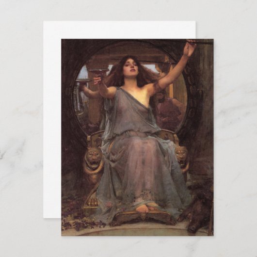 Invitations Waterhouse Circe (Devant / Derrière)