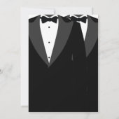 Invitations Wedding showers homosexuels noirs et b (Dos)