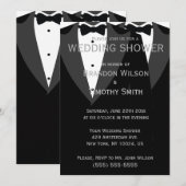 Invitations Wedding showers homosexuels noirs et b (Devant / Derrière)