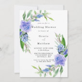 Invitations Wedding showers Lilac Blue Hyacinth Tu (Devant)
