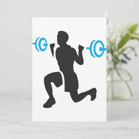 Invitations Weightlifter (Debout devant)