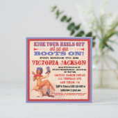 Invitations Western Cowgirl Fête des mariées Party (Debout devant)