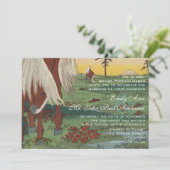 Invitations Whimsical Horse Wedding (Debout devant)