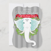 Invitations White Elephant Custom Holiday Party (Dos)