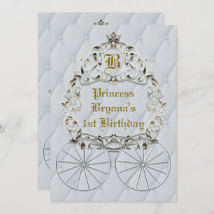 Invitations White Gold Royal Crown Carrières Party