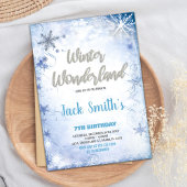 Invitations Winter Wonderland Parties scintillant 