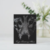 Invitations Wolf Pup Carte Husky Wolf personnalisé (Debout devant)