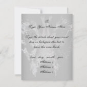 Invitations Wolf Pup Carte Husky Wolf personnalisé (Dos)