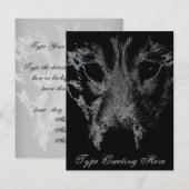 Invitations Wolf Pup Carte Husky Wolf personnalisé (Devant / Derrière)