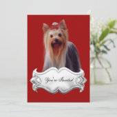 Invitations Yorkshire terrier Chiens de marionnett (Debout devant)