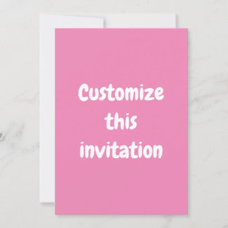 Invitations Zazzle personnalisées customisées