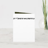 Invitations Zombie Party personnalisées Cartes Hal (Dos)