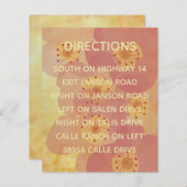 Invite de mariage Insertion Carte Floral Influencé (Devant / Derrière)