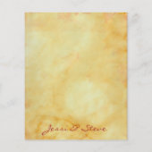 Invite de mariage Insertion Carte Floral Influencé (Dos)