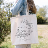 Invité du sac de bienvenue de mariage de destinati