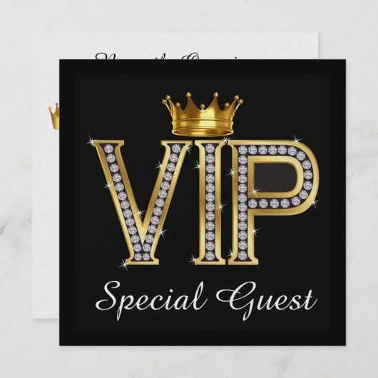 Invité(e) VIP spécial 2 - Invitation (Devant / Derrière)