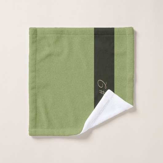 Invité n° 2 Structure fluide Texte personnalisé ve (Gant de toilette)