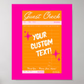 Invité Vérifier Citation personnalisée Poster Prep (Devant)