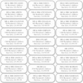 Invités mariages étiquettes de adresse 27 destinat (Devant)