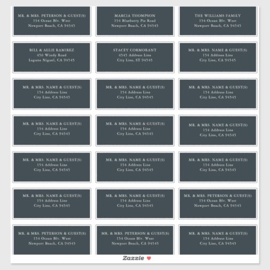 Invités Mariages forestiers enchantés Étiquettes d (Feuille)