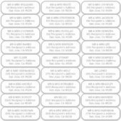 Invités mariages simples étiquettes de adresse 27  (Devant)