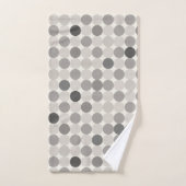 Inviting Gray Circle Bath Towel Set (Serviette à main)
