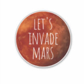 Invitons Mars Sticker (Devant)