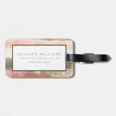 Invloed van Lijn en Kleur Goud Gewas Bagagelabel (Achterkant horizontaal)