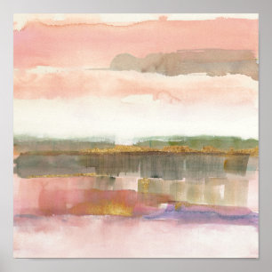 Invloed van Lijn en Kleur Goud Gewas Poster