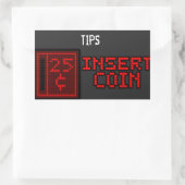 invoegen Coin Tip Jar Sticker (Tas)
