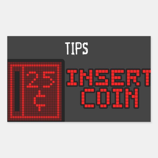 invoegen Coin Tip Jar Sticker (Voorkant)