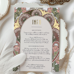 Invoegen INFO  Art Nouveau Folie Feestdagen Briefkaart