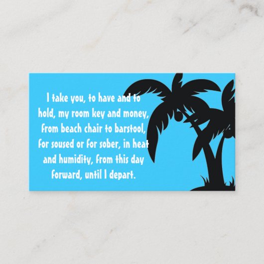 Invoeging van trouwsleutel voor bestemming informatiekaartje (Voorkant)