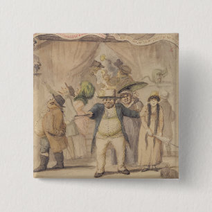 Invoering van de tentoonstellingstent van Pidcock  Vierkante Button 5,1 Cm