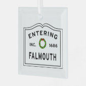 Invoering van Falmouth Glas Ornament (Voorkant links)
