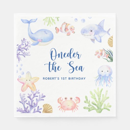 Invoering van het Zee van de eerste verjaardag ond Servet (Voorkant)