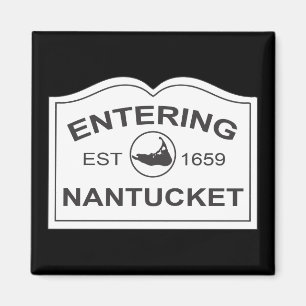 Invoering van Nantucket Est. 1659 Inloggen in zwar Magneet