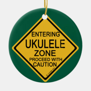 Invoering van Ukulele Zone Keramisch Ornament