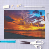 Invoering van zonneschijn in goud en Paars Tissuepapier (Craft)