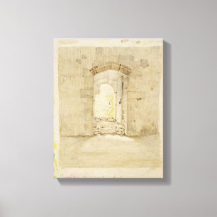 Invoerpoort naar de Royal School of Meissen Canvas Afdruk