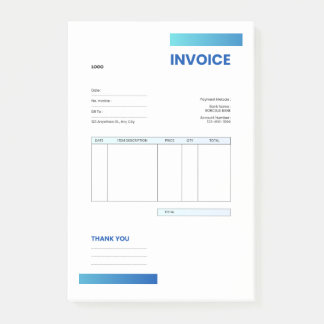 invoice post-it® notes