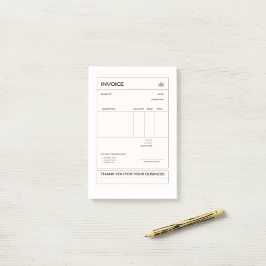 invoice post-it® notes (Op bureau)