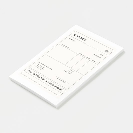 invoice post-it® notes (Schuin)