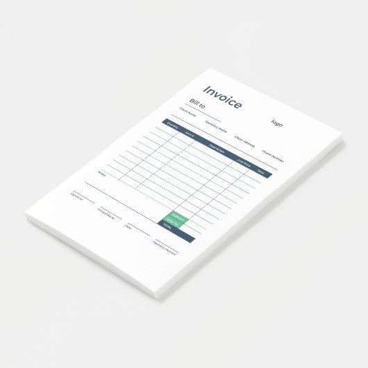 invoice post-it® notes (Schuin)